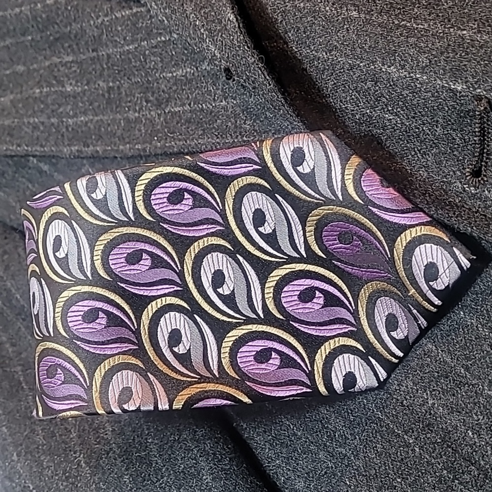 Antonio Fellini multi colored silk tie (NWOT)